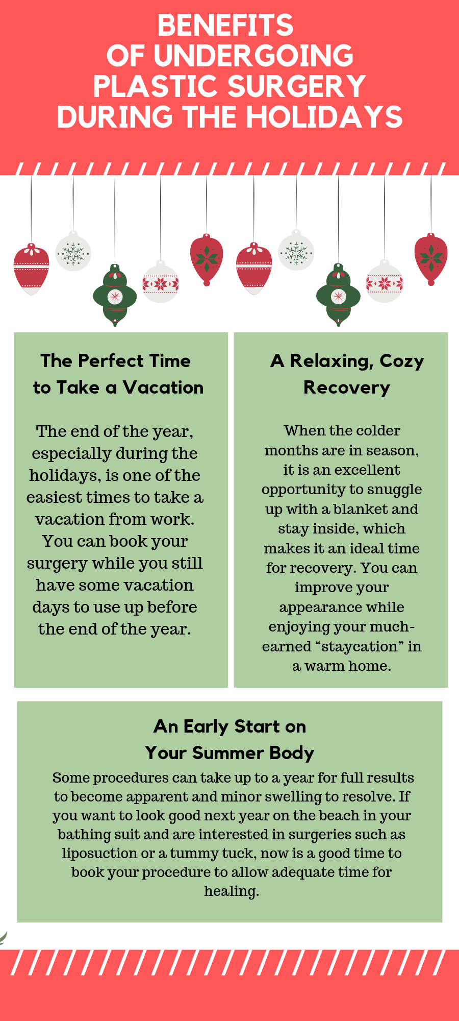 Benefits of Undergoing Plastic Surgery Before the Holidays Infographic